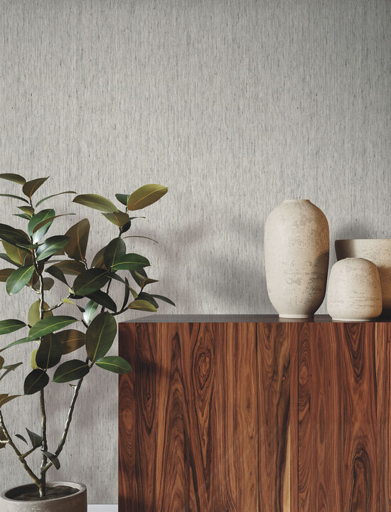 Variegated Linen Fog Wallpaper