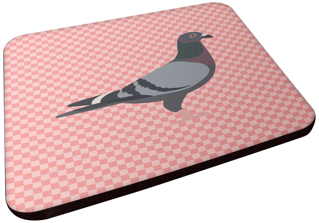 Caroline's Treasures Racing Pigeon Pink Check Decorative coasters, 3.5, Multicolor
