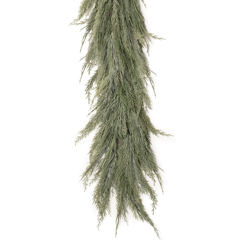 Variegated Pine Vine Garland for Holiday Mantel, Staircase, or Tabletop Decor