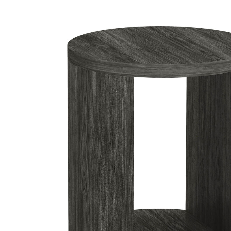 Alure Contemporary 20" End Table in Grey image number 2