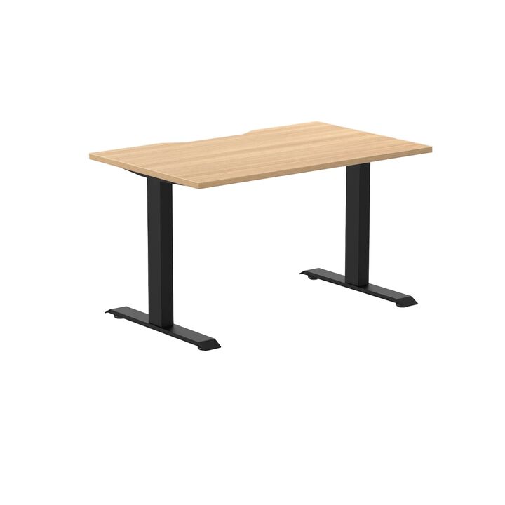 Desky Zero Scalloped Laminate Office Desk