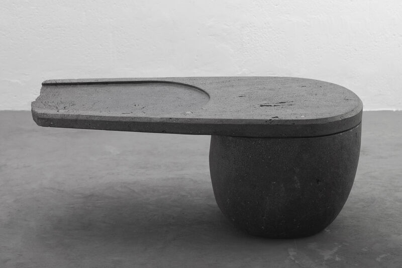 CENTRO Coffee Table Handcarved Volcanic Stone by ANDEAN, One-of-a-Kind