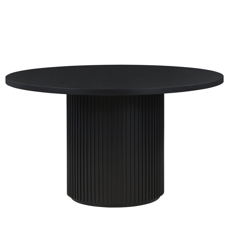 Colvin 52" Round Dining Table in Black image number 0