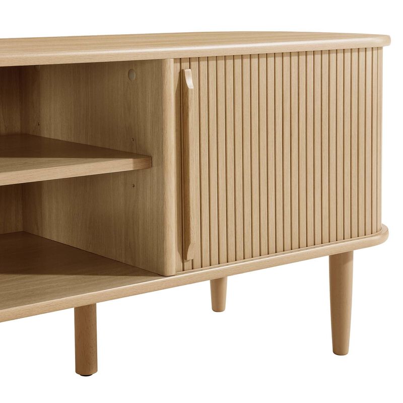 Modway EEI-6795-OAK Contour Wood, Oak, 63" TV Stand image number 8
