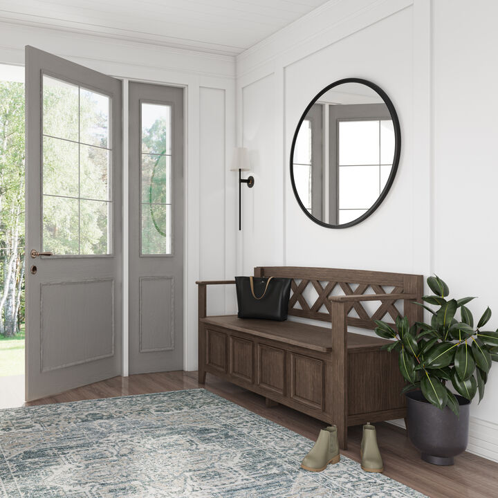Simpli Home Amherst Entryway Storage Bench