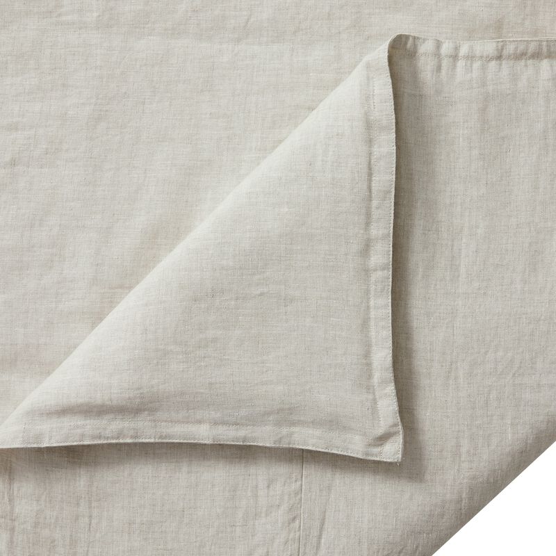 French Flax Linen King Duvet Cover Set in Natural image number 3