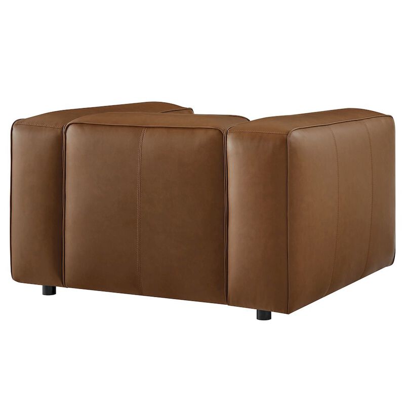 Auren Upholstered Vegan Leather Modular Armchair image number 4