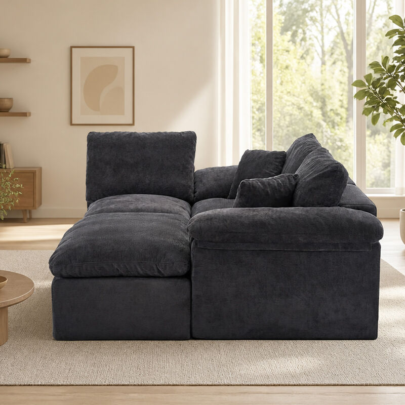 Vubdar L Shape Cloud Couch image number 7