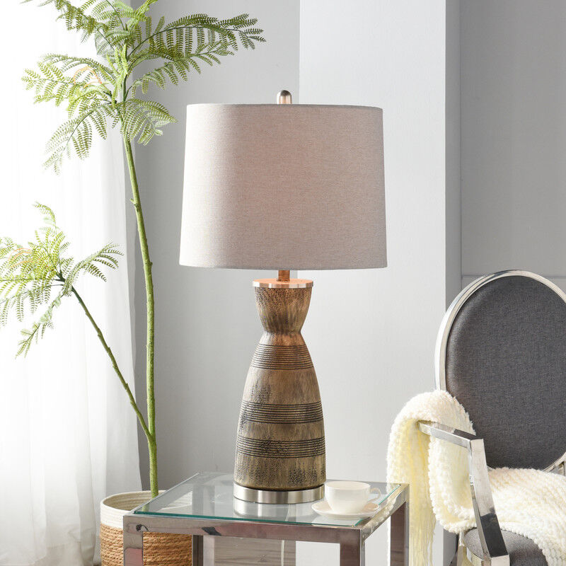 Solara Bronze Striped Lamp
