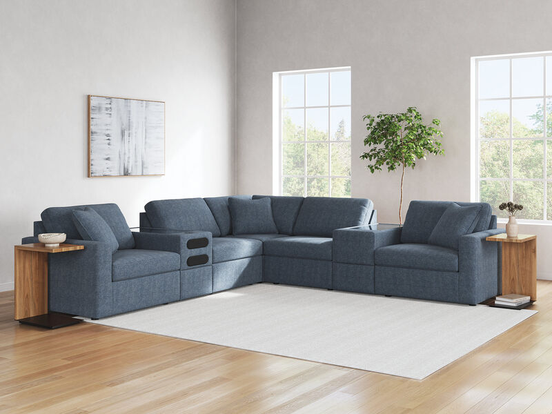 Modmax 7-Piece Balanced Sectional with Audio and Storage Consoles image number 1