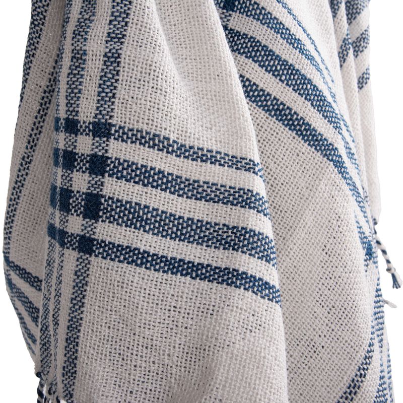 Coastal Blue/Sandy Ivory 50" x 60" Throw Blanket