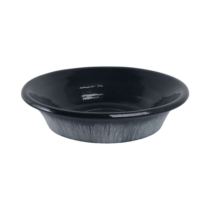 18" Tapered Bowl Reactive Finish, Blue