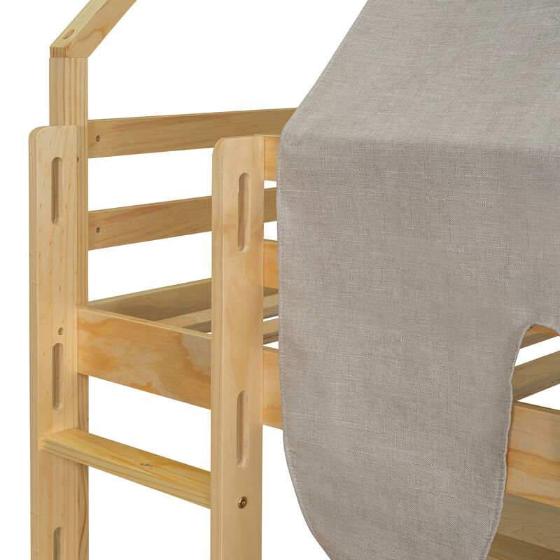 Wadnek Loft Bed House-shaped Frame image number 8