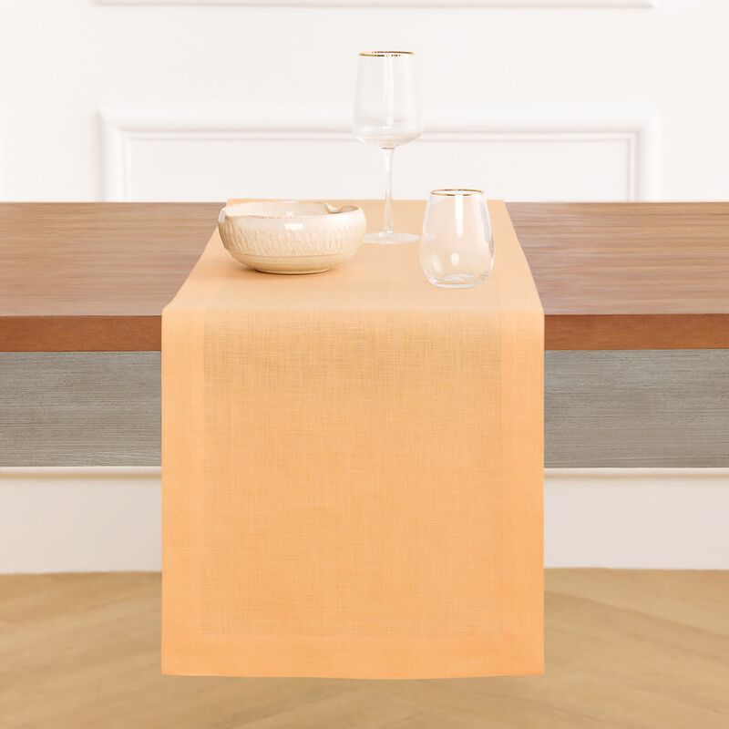 Solino Home Fete 100% Linen Table Runner &ndash; Handcrafted, Machine Washable, Perfect for Holiday and Everyday Dining