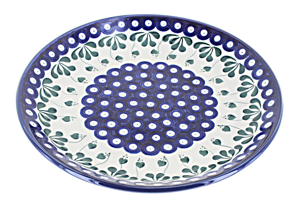 Blue Rose Polish Pottery Maria Dinner Plate