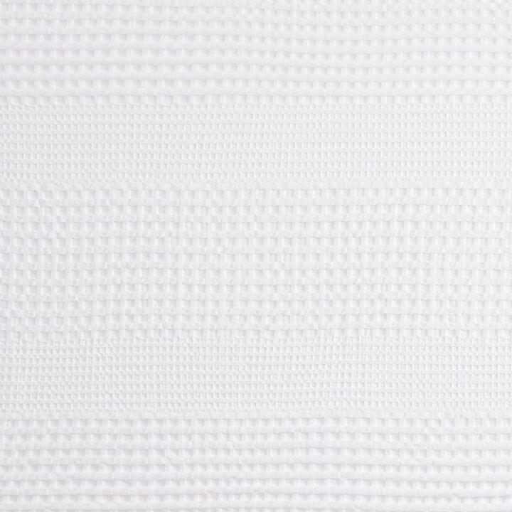 Gracie Mills Chavez Geometric Waffle Textured Solid Shower Curtain