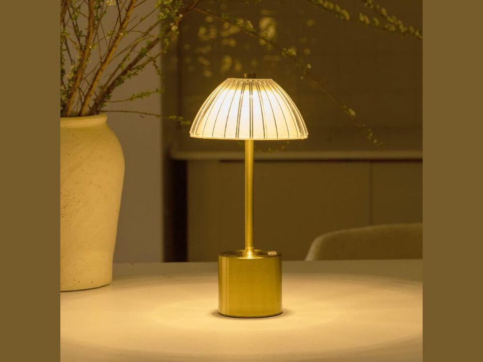 Tiffany Style Table Lamp with Nightlight, Green Wisteria Stained Glass Desk Light