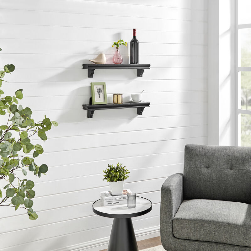 24 in Floating Display Ledge Shelves (Set of 2)