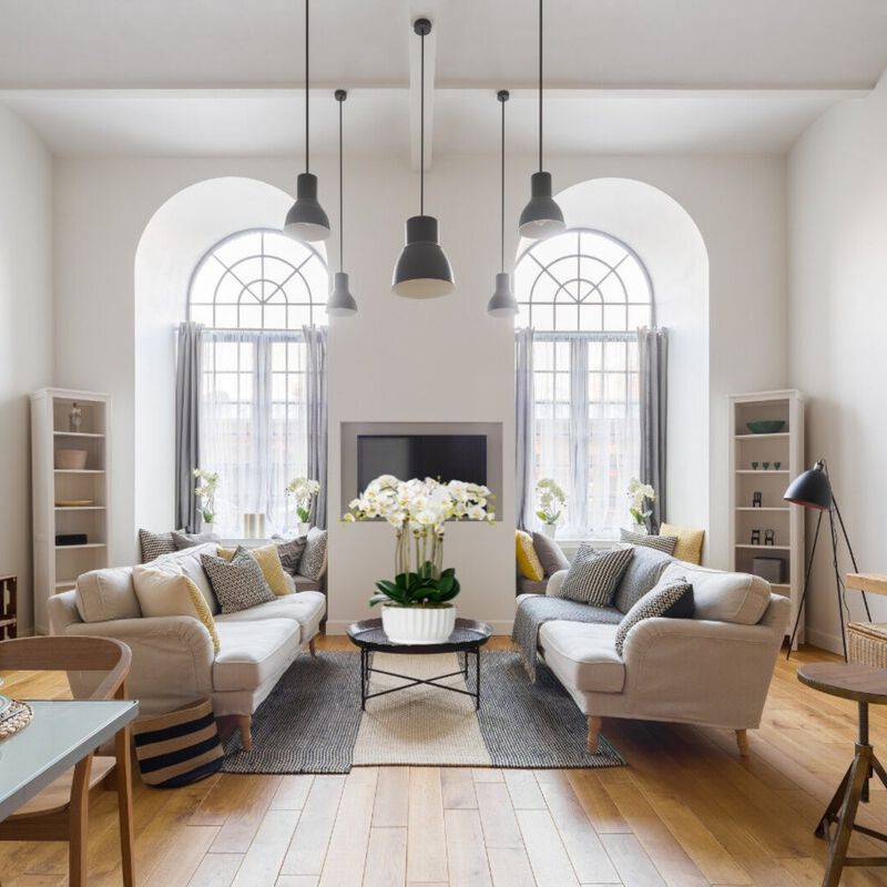 Faux Orchid Centerpiece - Silk Orchid Arrangement - 26”