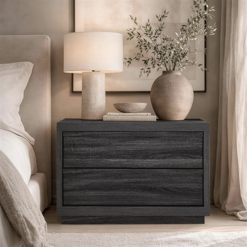 Navis Gray 2-Drawer Nightstand image number 1