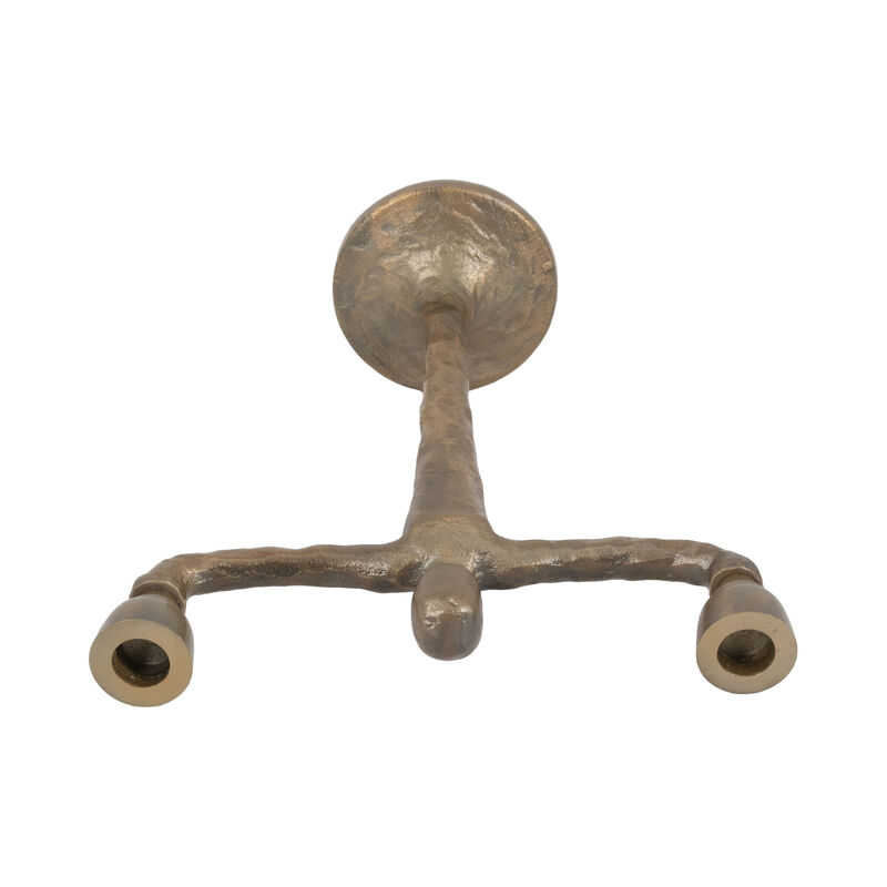Metal 12" 2 Taper Candelabra image number 5