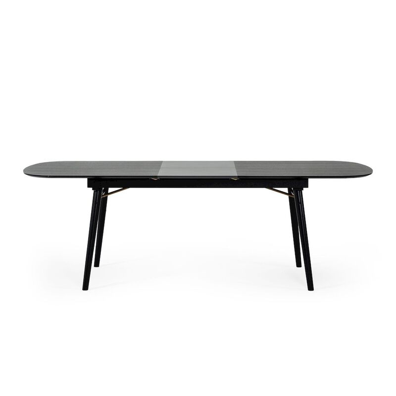 Modrest Addax - Modern Black Extendable Dining Table