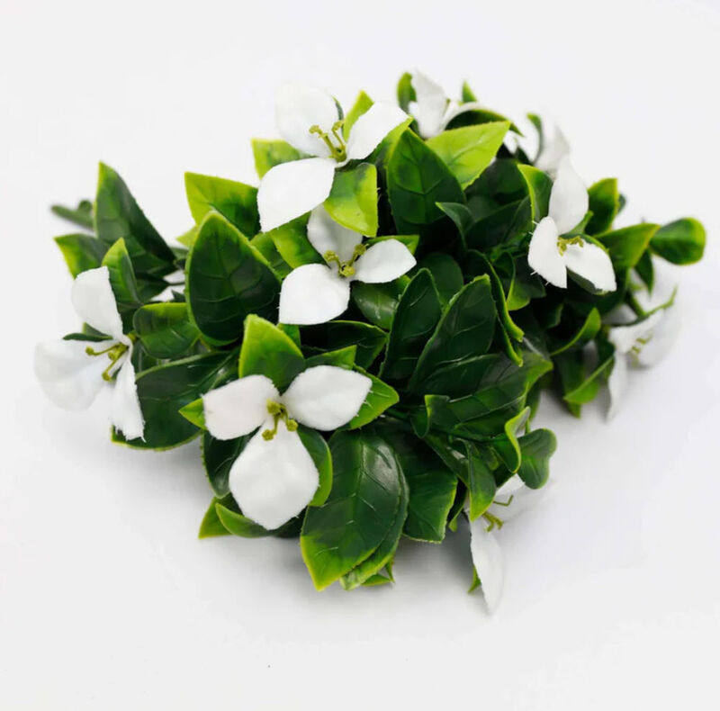 Artificial White Bougainvillea Flower Stem 12" (Living Wall Insert)