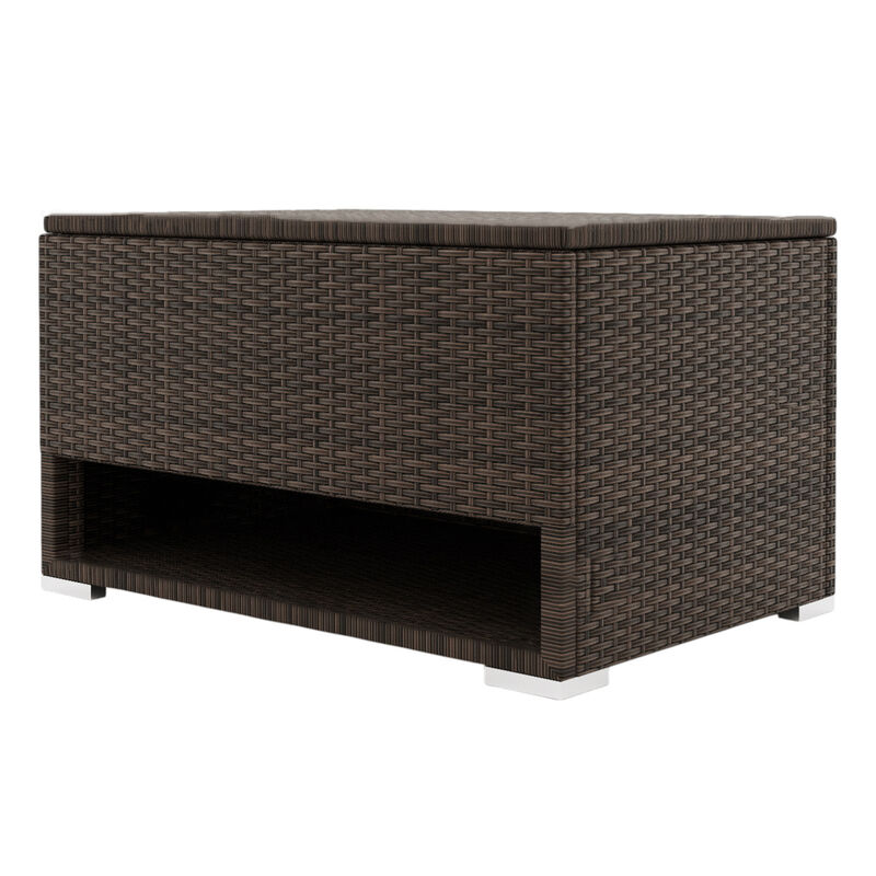 Waterproof PE Rattan Storage Bin for Patio Cushions and Outdoor Essentials image number 0