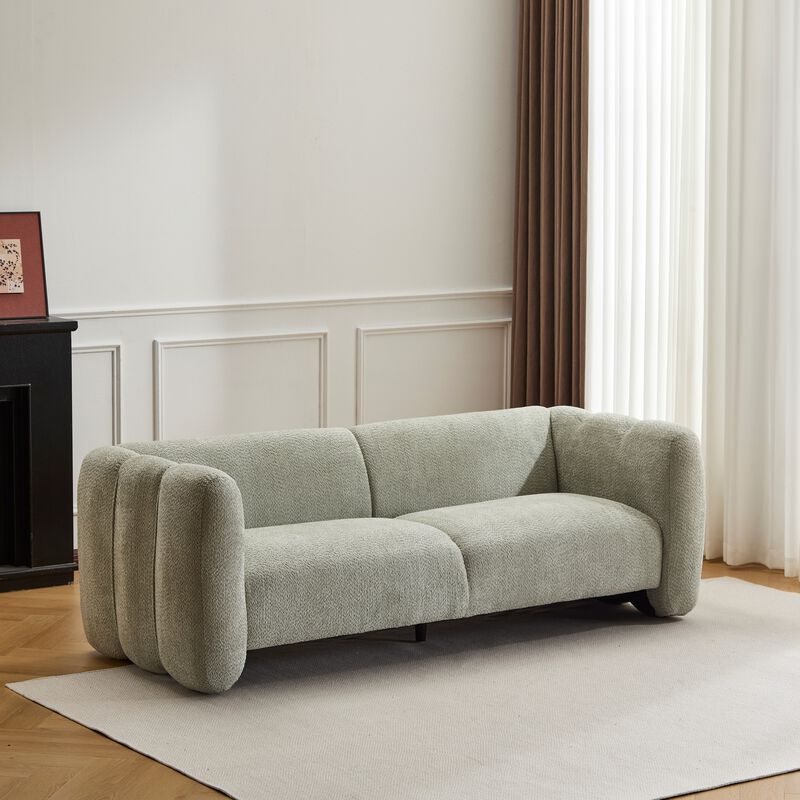 Deglom  curved design 3-seater Sofa image number 1