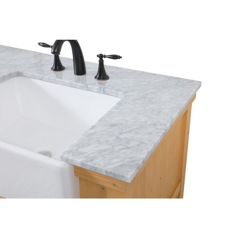 Elegant Kitchen and Bath 60 inch double bathroom vanity in natural wood