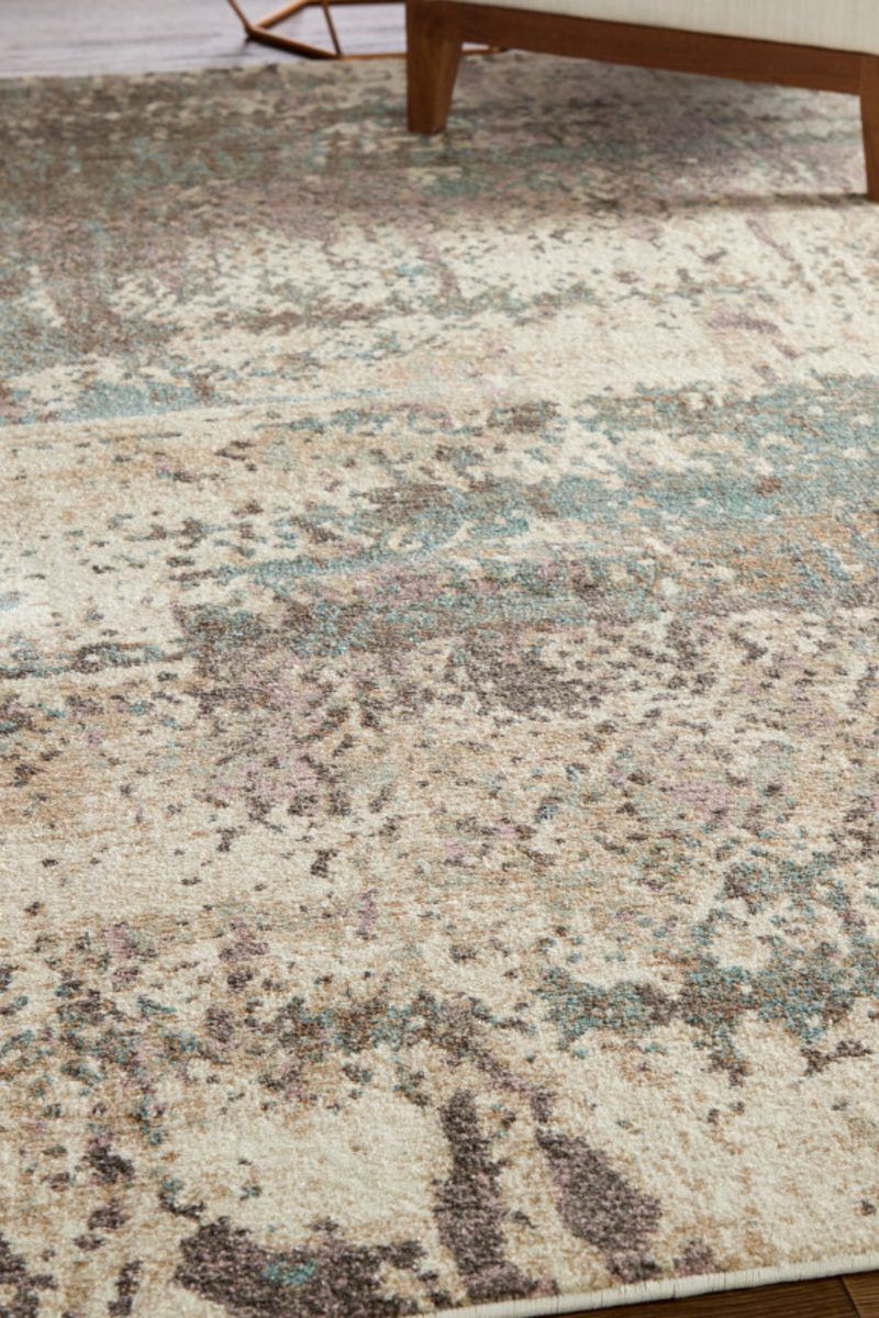 Eden 39QRF Teal/Ivory 9' x 12' Rug image number 4