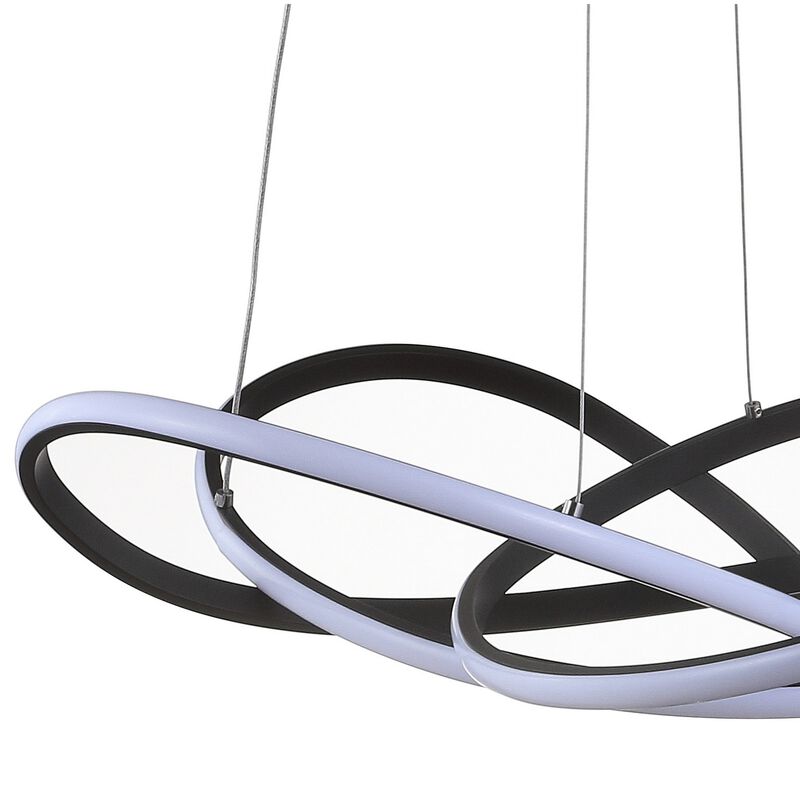 Alexia 25" Abstract Integrated LED Metal Adjustable Pendant