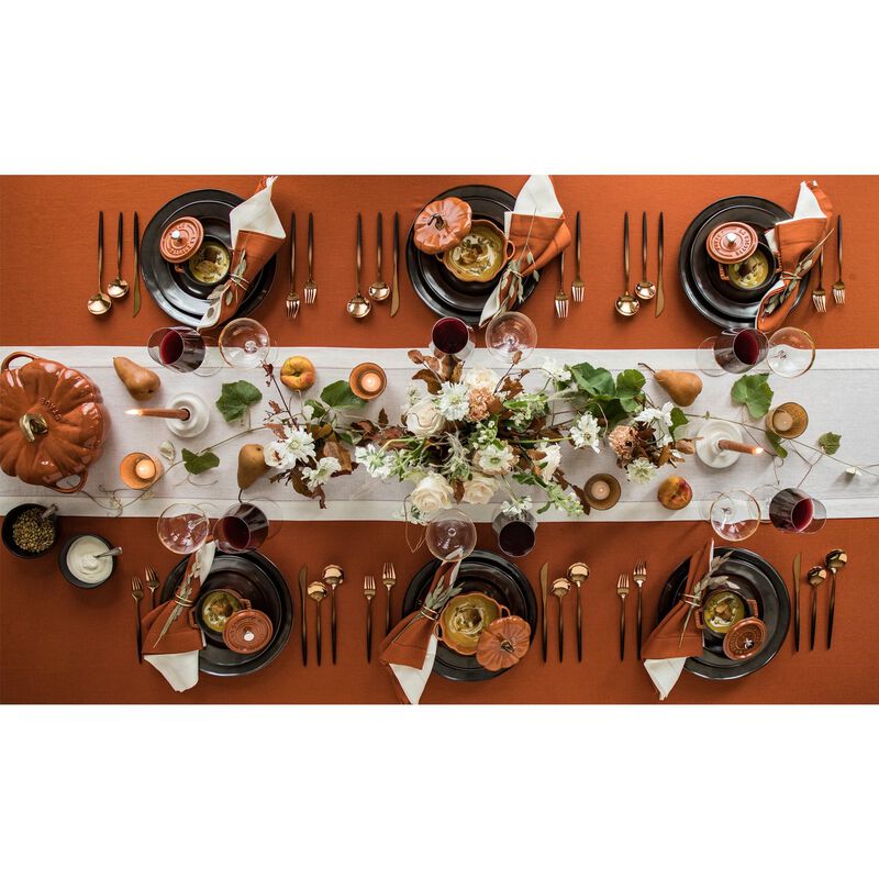 Solino Home 100% Pure Linen Tablecloth - Classic Hemstitch