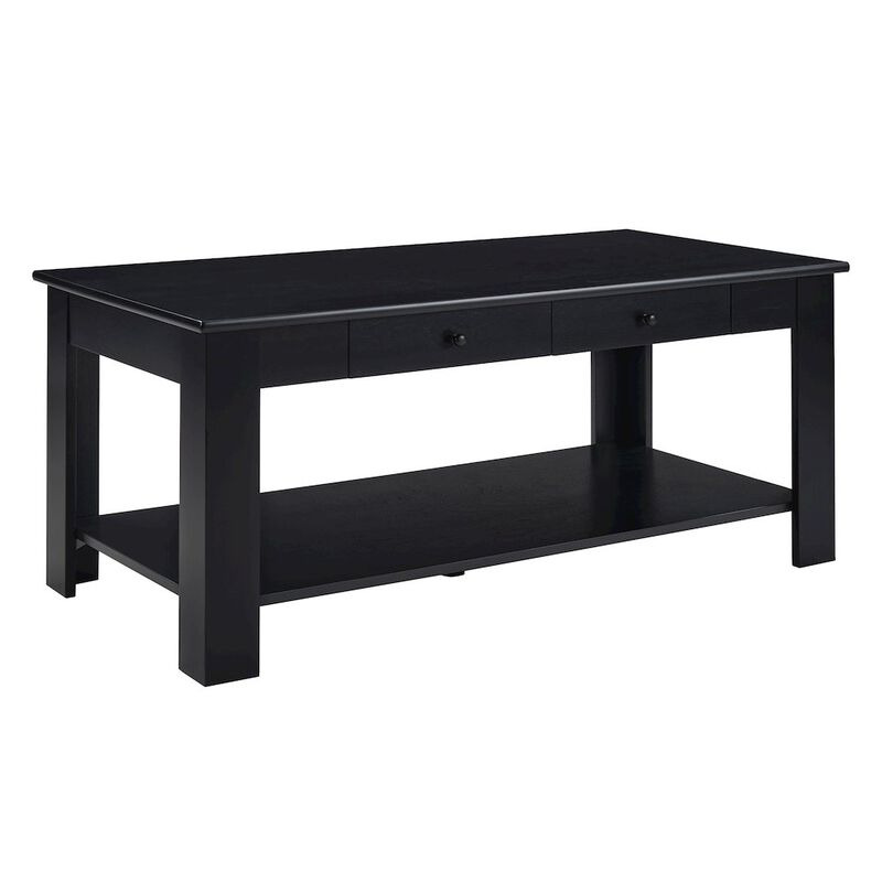 Convenience Concepts Designs2Go 2 Drawer Baja Coffee Table with Shelf