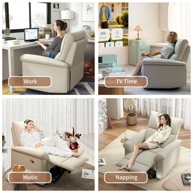 360&deg; Swivel Rocker Recliner Chair, Swivel Nursery Rocking Chair, Glider Chair, Rocking Swivel Recliners image number 9