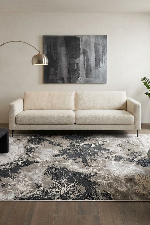 Catalyst Fen Vaporous Gray 2'2" x 8' Runner Rug