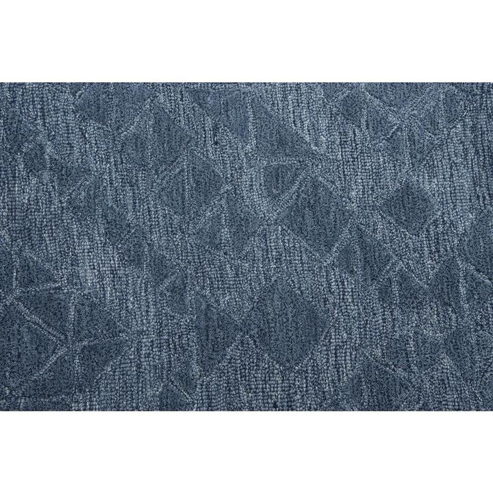 Hand Tufted Cut & Loop Pile Wool Rug, 5' x 8'