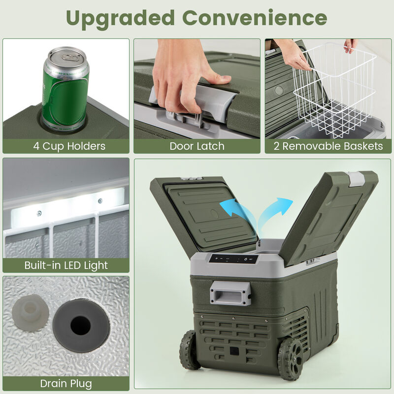 12 Volt Small Car Refrigerator Portable Car Fridge with Adjustable Range