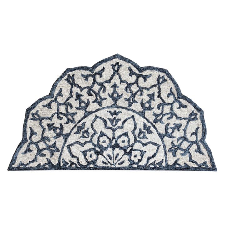HomeRoots Round Decorative Area Rug