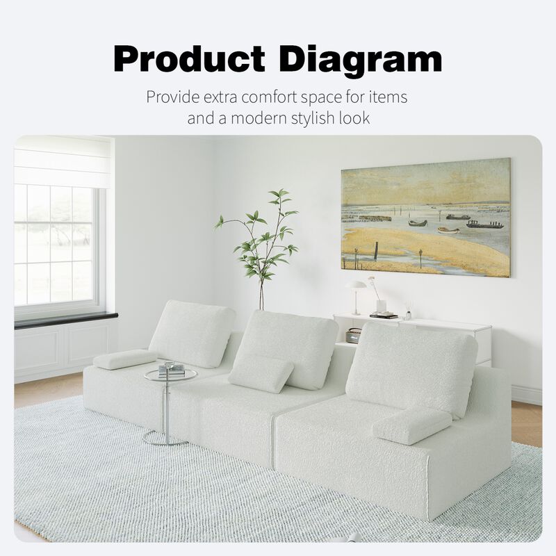 GOODSILO Single Armchair with Plush Cloud-Like Comfort and Ergonomic Support image number 6