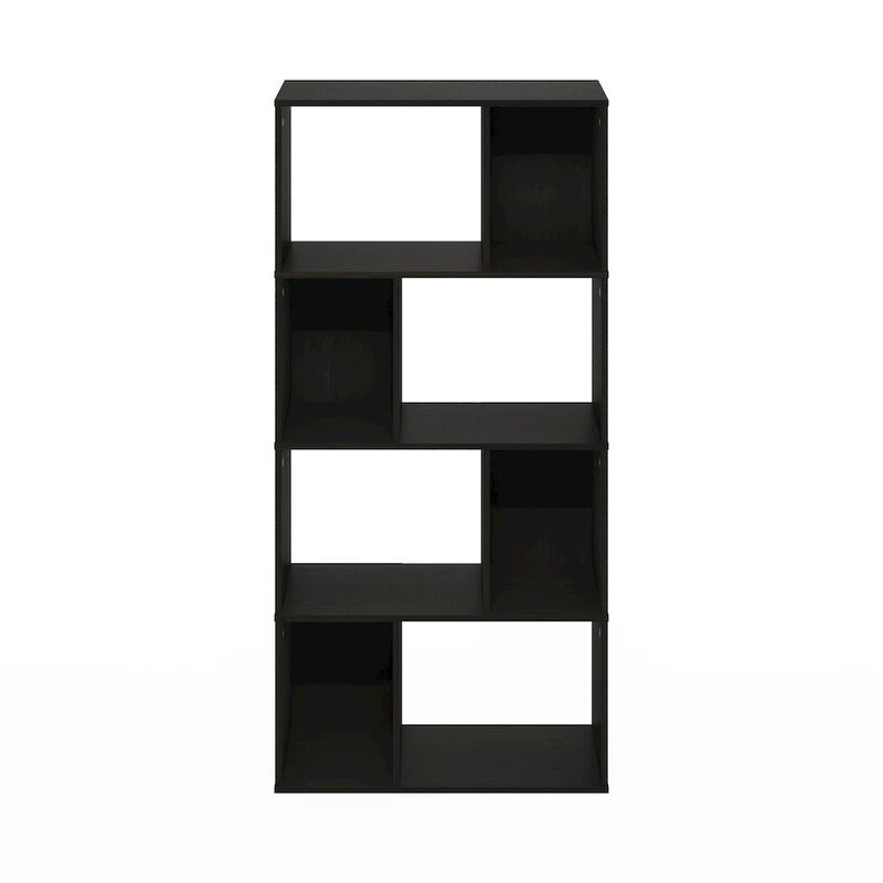 Daly 8-Cube Irregular Cubes Bookcase, Bookshelf, Storage Organizer, Espresso