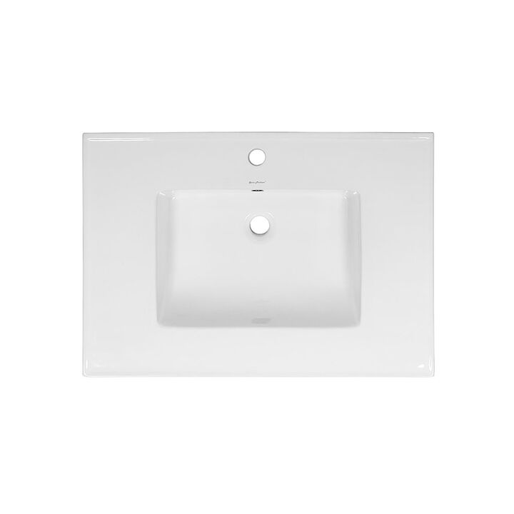 Voltaire 31 Vanity Top Sink with Single Faucet Hole