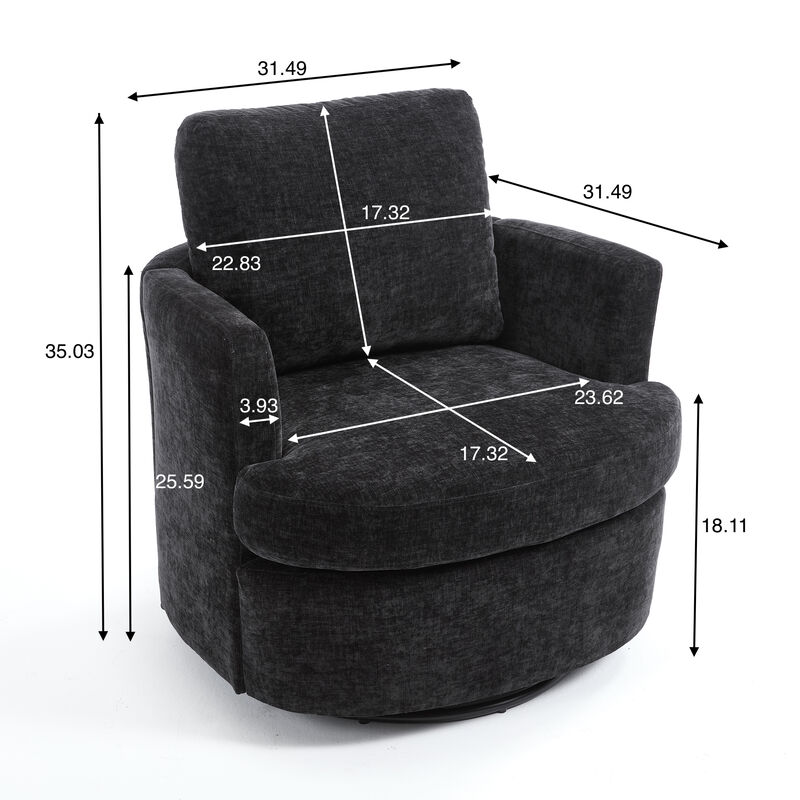 Pumtob Swivel Accent Chair image number 9