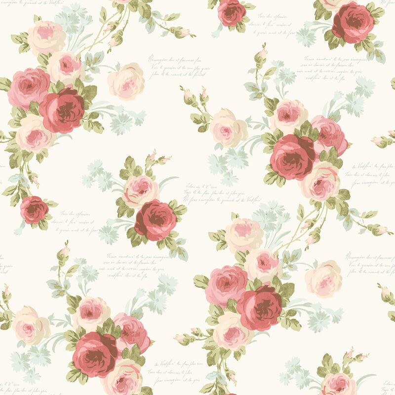 Polka Dot Plaid Pink & Blue Wallpaper image number 0