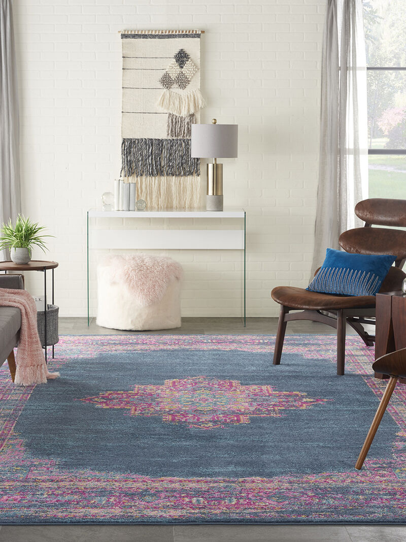 Passion PSN03 Blue 12' x 18' Rug image number 3