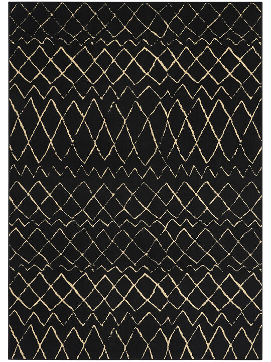 Grafix GRF04 Black 6' x 9' Rug