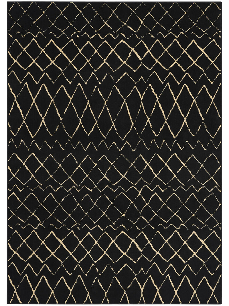 Grafix GRF04 Black 6' x 9' Rug