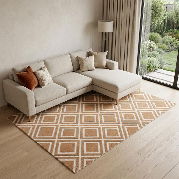HomeRoots Geometric Area Rug