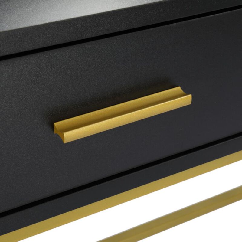 Spacious Makeup Vanity Set with 10 LED Lights Elegant Dressing Table with Storage