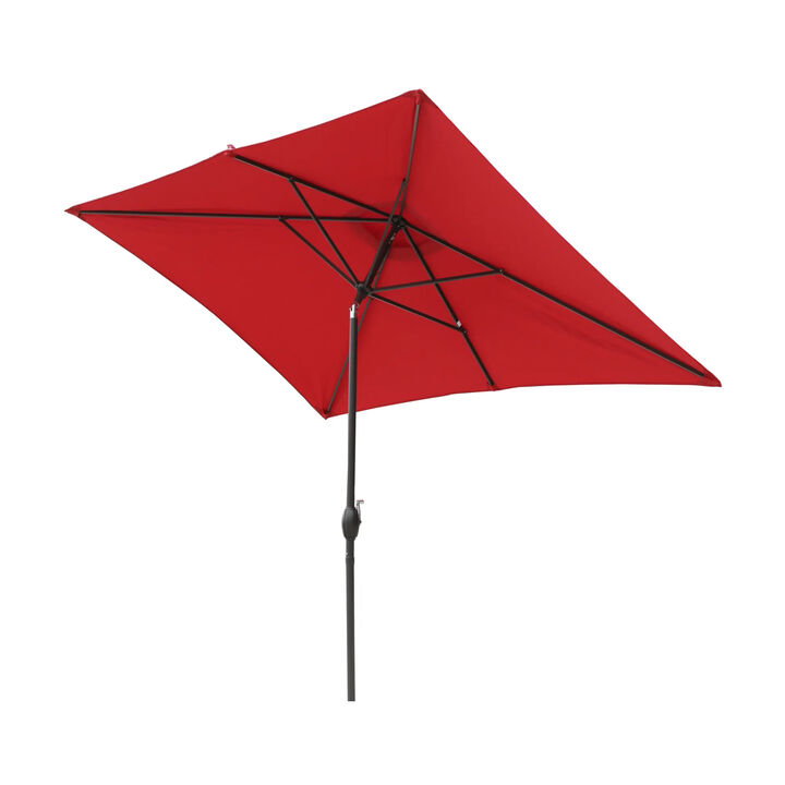 MONDAWE 10ft Rectangular Outdoor Patio Umbrella with Tilt and Crank